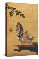 Taoist Immortals, C.1647-Kano Sansetsu-Stretched Canvas