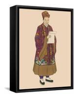 Taoist Priest-Science Source-Framed Stretched Canvas