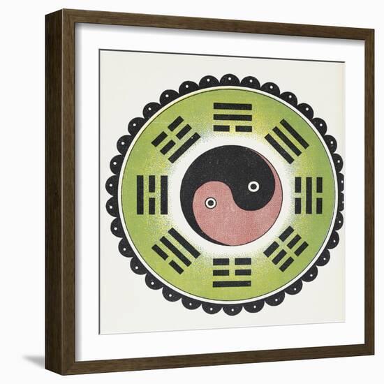 Taoist Symbol of Yin and Yang-null-Framed Giclee Print