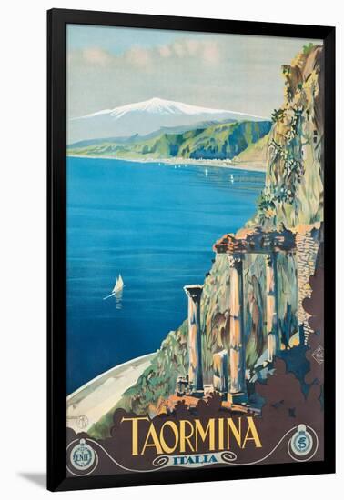 Taormina, 1927-Mario Borgoni-Framed Giclee Print