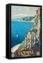 Taormina, 1927-Mario Borgoni-Framed Stretched Canvas