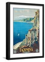 Taormina, 1927-Mario Borgoni-Framed Giclee Print