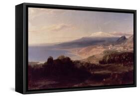Taormina and Etna, c.1840-Carl Rottmann-Framed Stretched Canvas