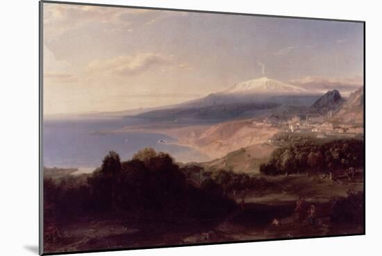 Taormina and Etna, c.1840-Carl Rottmann-Mounted Giclee Print