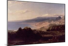 Taormina and Etna, c.1840-Carl Rottmann-Mounted Giclee Print