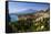 Taormina and Mount Etna Volcano Seen from Teatro Greco (Greek Theatre)-Matthew Williams-Ellis-Framed Stretched Canvas