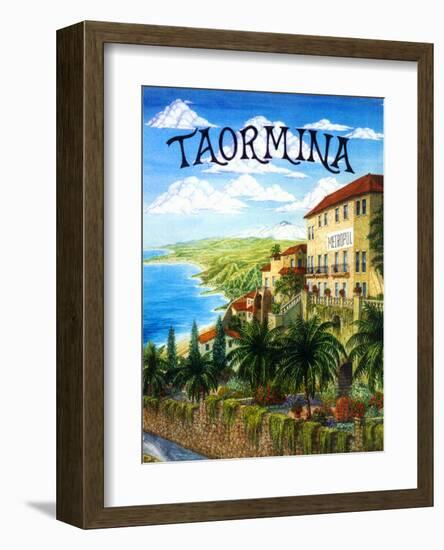 Taormina, Sicily, Italy-Caroline Haliday-Framed Giclee Print