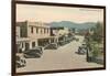 Taos Plaza Street Scene, New Mexico-null-Framed Art Print