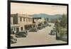 Taos Plaza Street Scene, New Mexico-null-Framed Art Print