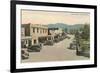 Taos Plaza Street Scene, New Mexico-null-Framed Premium Giclee Print