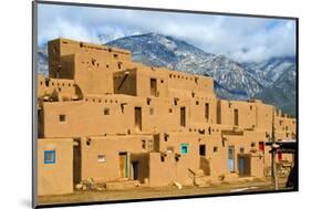 Taos Pueblo in New Mexico Usa-null-Mounted Art Print