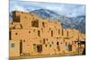 Taos Pueblo in New Mexico Usa-null-Mounted Art Print