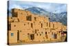 Taos Pueblo in New Mexico Usa-null-Stretched Canvas