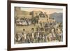 Taos Pueblo Indian Dances, New Mexico-null-Framed Art Print