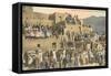 Taos Pueblo Indian Dances, New Mexico-null-Framed Stretched Canvas