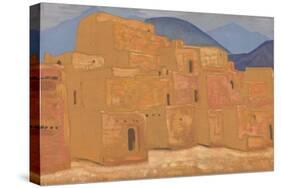 Taos Pueblo, New Mexico, Ca 1921-Nicholas Roerich-Stretched Canvas