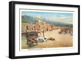 Taos Pueblo, New Mexico-null-Framed Art Print