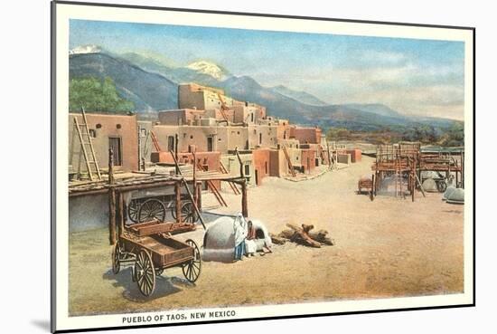 Taos Pueblo, New Mexico-null-Mounted Art Print