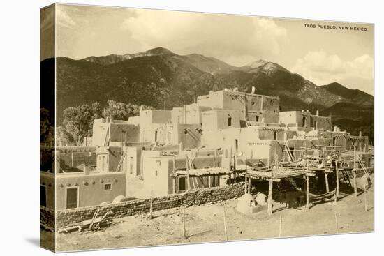 Taos Pueblo, New Mexico-null-Stretched Canvas