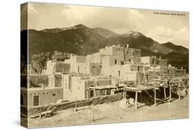 Taos Pueblo, New Mexico-null-Stretched Canvas