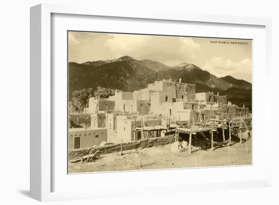 Taos Pueblo, New Mexico-null-Framed Art Print