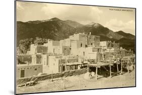 Taos Pueblo, New Mexico-null-Mounted Art Print