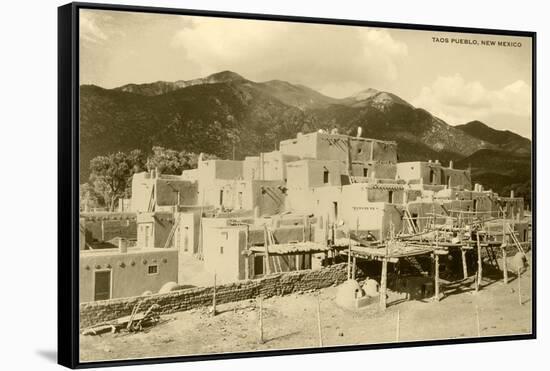 Taos Pueblo, New Mexico-null-Framed Stretched Canvas