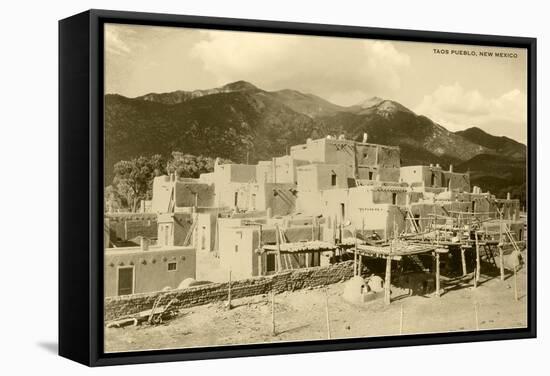 Taos Pueblo, New Mexico-null-Framed Stretched Canvas