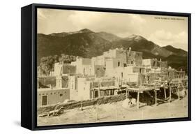 Taos Pueblo, New Mexico-null-Framed Stretched Canvas