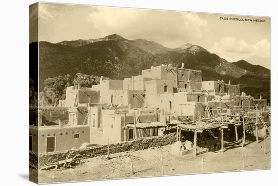 Taos Pueblo, New Mexico-null-Stretched Canvas