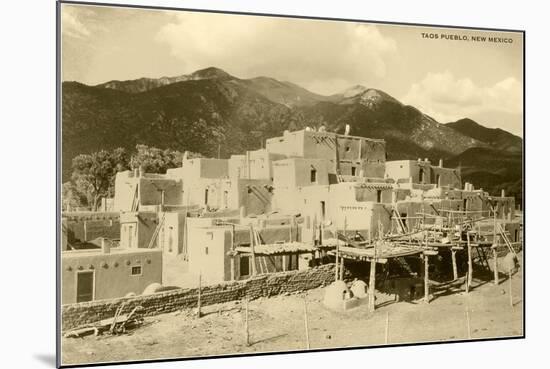 Taos Pueblo, New Mexico-null-Mounted Art Print