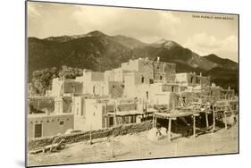 Taos Pueblo, New Mexico-null-Mounted Art Print