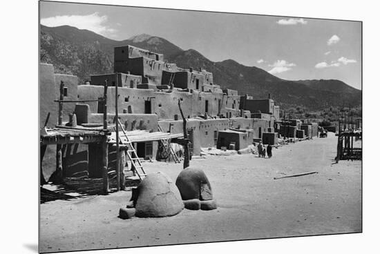 Taos Pueblo-W.H. Shaffer-Mounted Premium Photographic Print