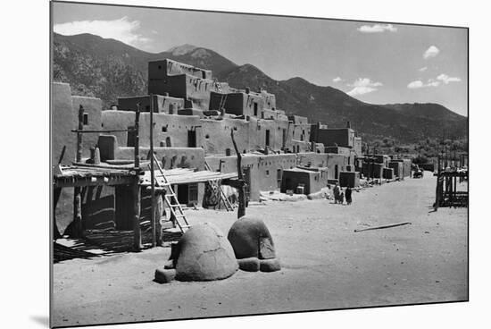 Taos Pueblo-W.H. Shaffer-Mounted Photographic Print