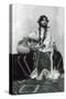 Taos Woman Seated with Water Jug-Carl And Grace Moon-Stretched Canvas