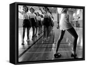 Tap Dancing Class at Iowa State College, 1942-Jack Delano-Framed Stretched Canvas