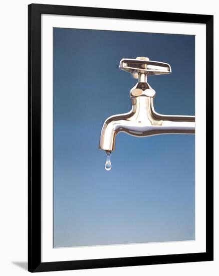 Tap with Drop-null-Framed Photographic Print