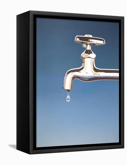 Tap with Drop-null-Framed Stretched Canvas