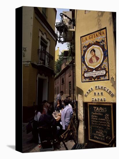 Tapas Bar, Barrio Santa Cruz, Seville, Andalucia, Spain-Jean Brooks-Stretched Canvas