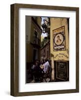 Tapas Bar, Barrio Santa Cruz, Seville, Andalucia, Spain-Jean Brooks-Framed Photographic Print