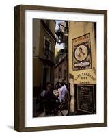 Tapas Bar, Barrio Santa Cruz, Seville, Andalucia, Spain-Jean Brooks-Framed Photographic Print