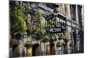 Tapas Bar Signs in Madrid-George Oze-Mounted Photographic Print