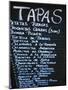 Tapas Menu on Blackboard in a Bar-Martin Skultety-Mounted Photographic Print