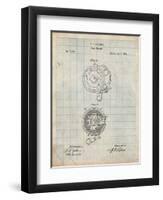 Tape Measure Patent-Cole Borders-Framed Art Print