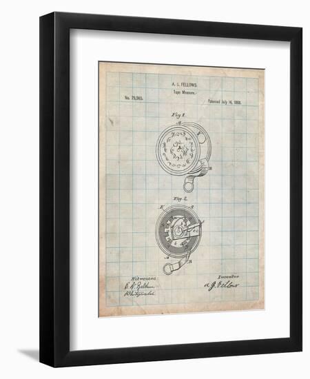 Tape Measure Patent-Cole Borders-Framed Art Print