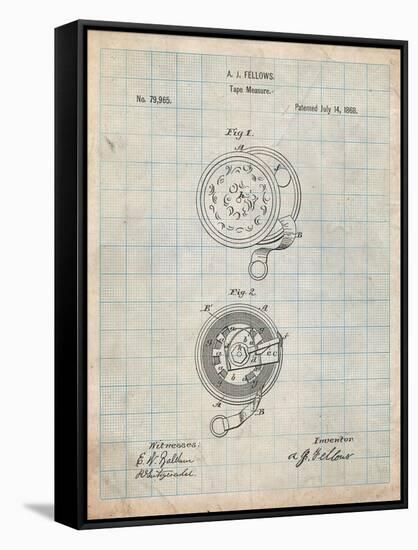 Tape Measure Patent-Cole Borders-Framed Stretched Canvas