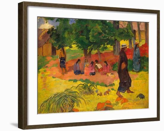 Taperaa Mahana, 1892 (Oil on Canvas)-Paul Gauguin-Framed Giclee Print