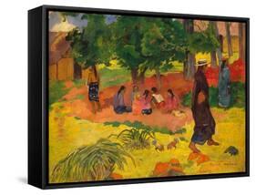 Taperaa Mahana, 1892 (Oil on Canvas)-Paul Gauguin-Framed Stretched Canvas