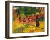 Taperaa Mahana, 1892 (Oil on Canvas)-Paul Gauguin-Framed Giclee Print