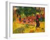 Taperaa Mahana, 1892 (Oil on Canvas)-Paul Gauguin-Framed Giclee Print